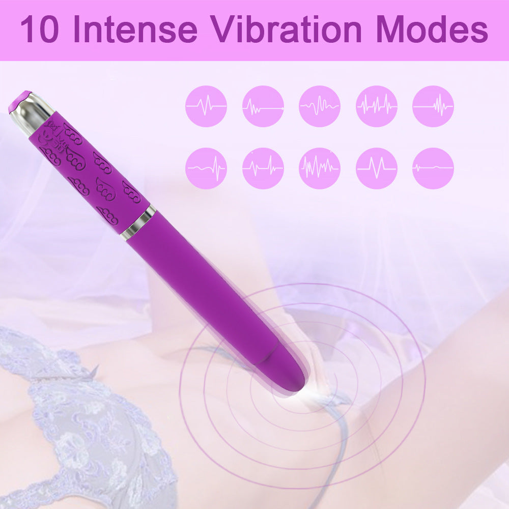 USB Rechargeable Vaginal Clit Pen Vibrator for Women