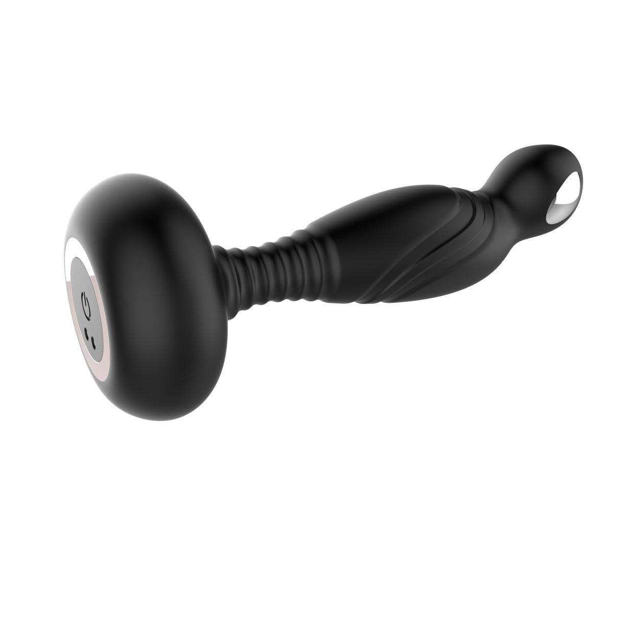 Black Anal Butt Plug Vibrating Massager Sex Toys