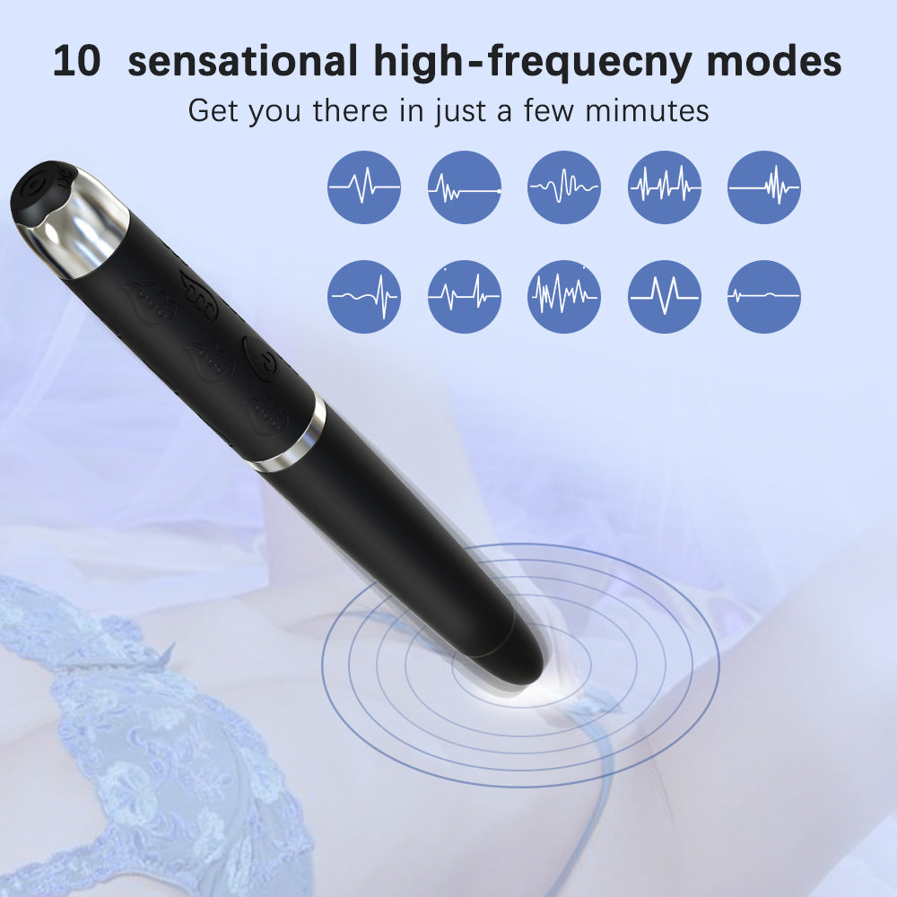 USB Rechargeable Vaginal Clit Pen Vibrator for Women